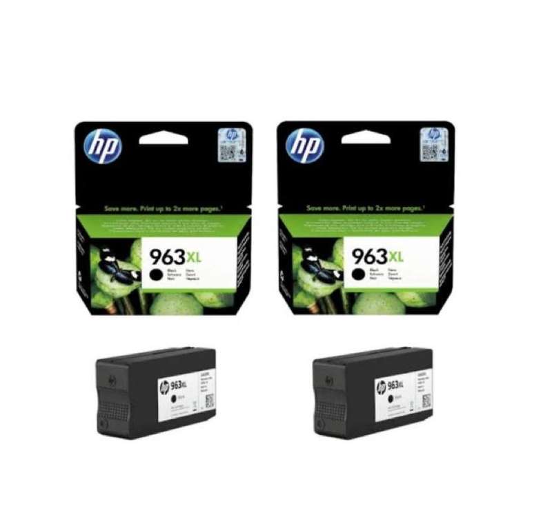 HP 963XL Black Original High Yield Ink Cartridge Twin Pack - 3JA30AE