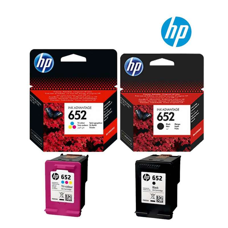 HP 652 Black and Tri Colour Original Ink Cartridge Dual Pack - H652MP