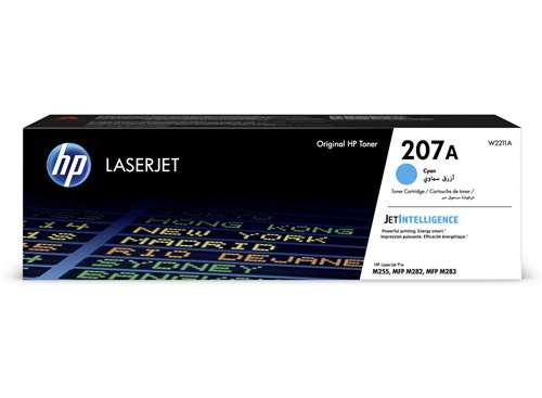 HP 207A Original LaserJet Toner Cartridge - Cyan | W2211A - Genuine