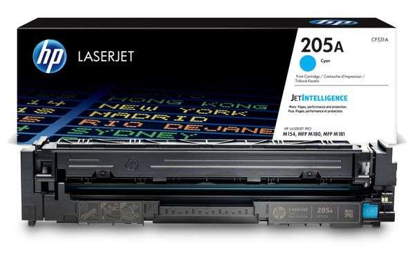HP 205A Original Toner Cartridge (900 Page Yield)(Cyan)