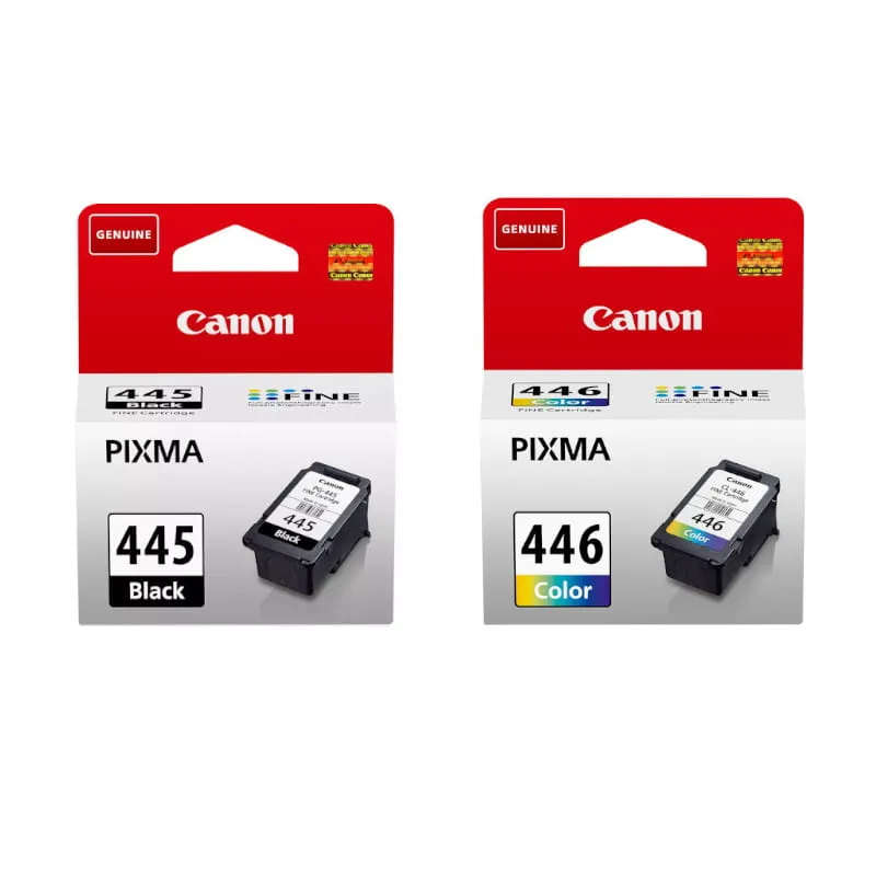 Genuine Canon PG445/PG446 Black and Tri Colour Ink Bundle