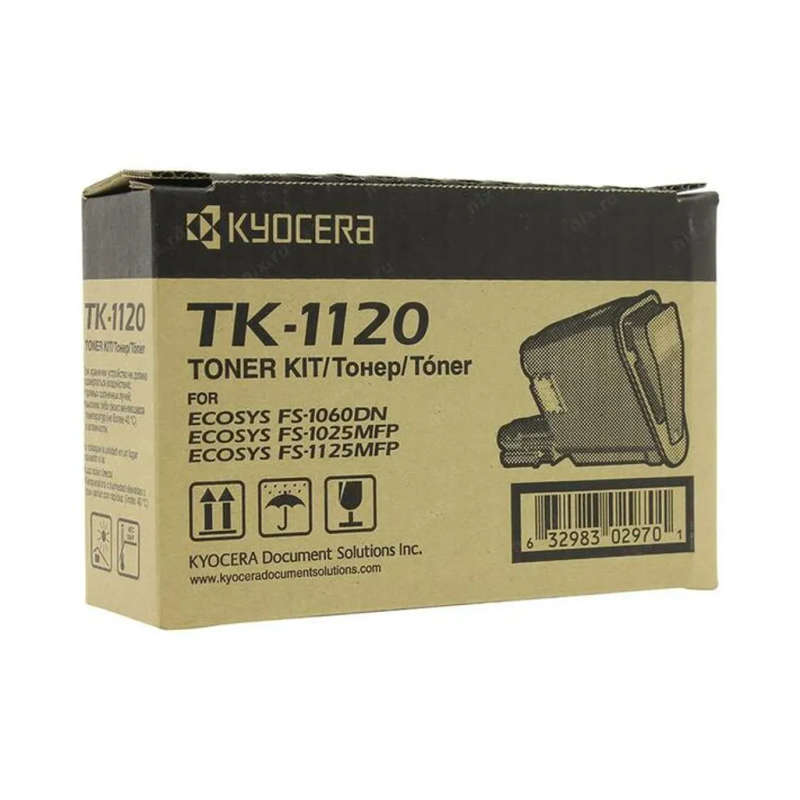 Kyocera TK-1120 Black Toner Kit Cartridge 3,000 Pages Original Single-pack