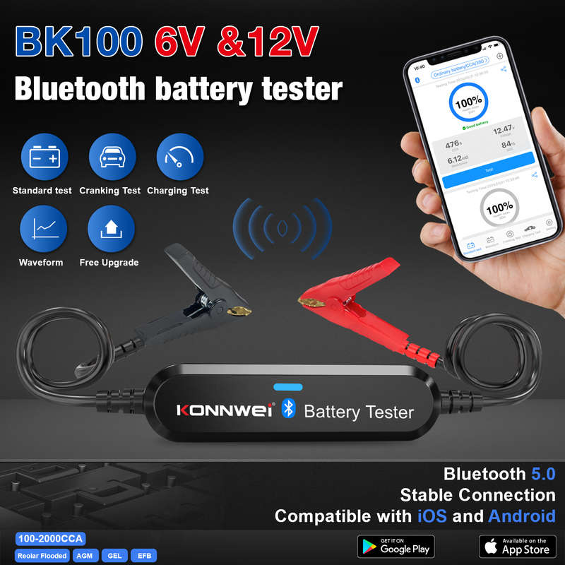 Wireless BT Car battery tester