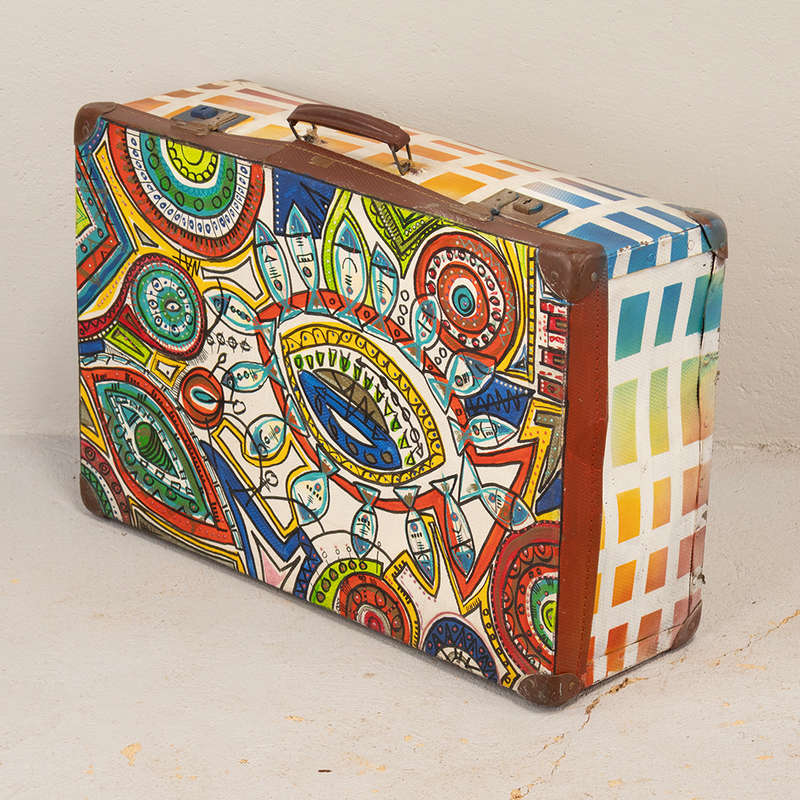 Doodle Art Suitcase