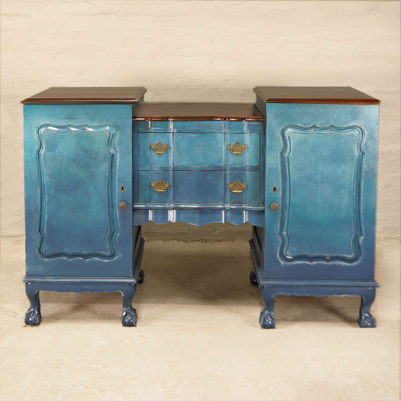 Sideboard with an Ombre Touch