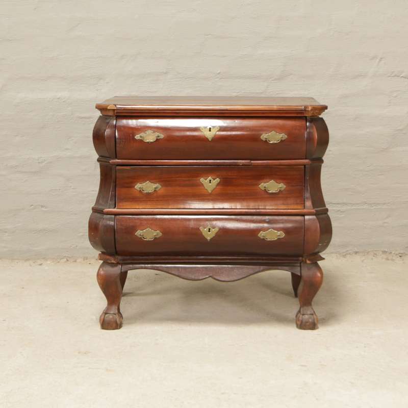 Antique Bombe style Chest of Drawers