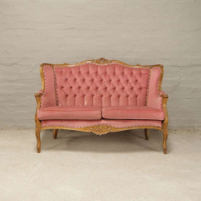 Victorian Carved 2 Seater Sofa