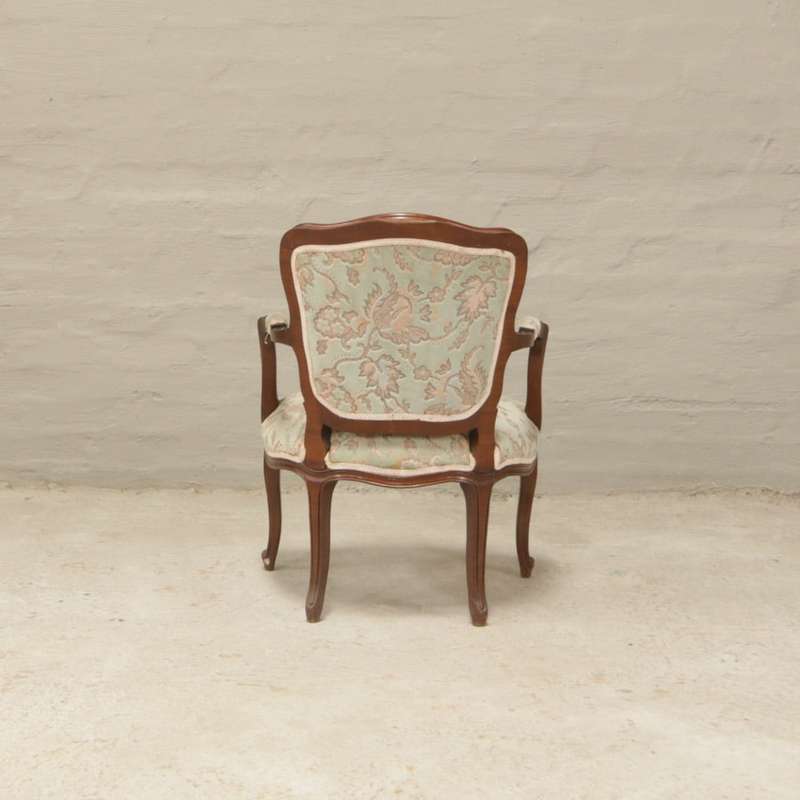 Vintage Mahogany Louis XV-style Armchairs