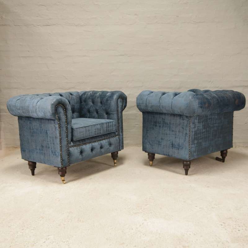Lady Chesterfields in textured Velvet