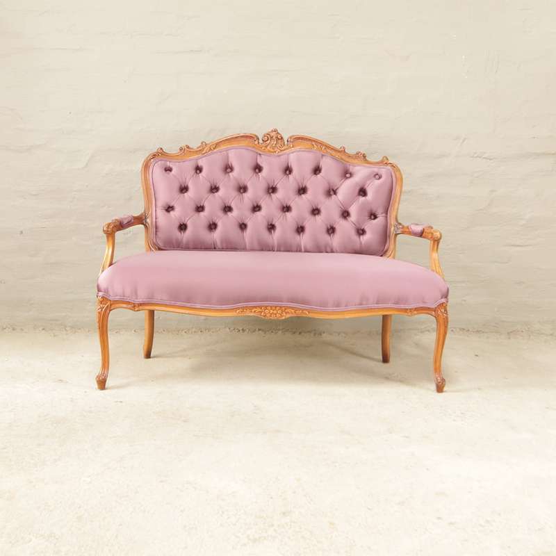 French Walnut Settee