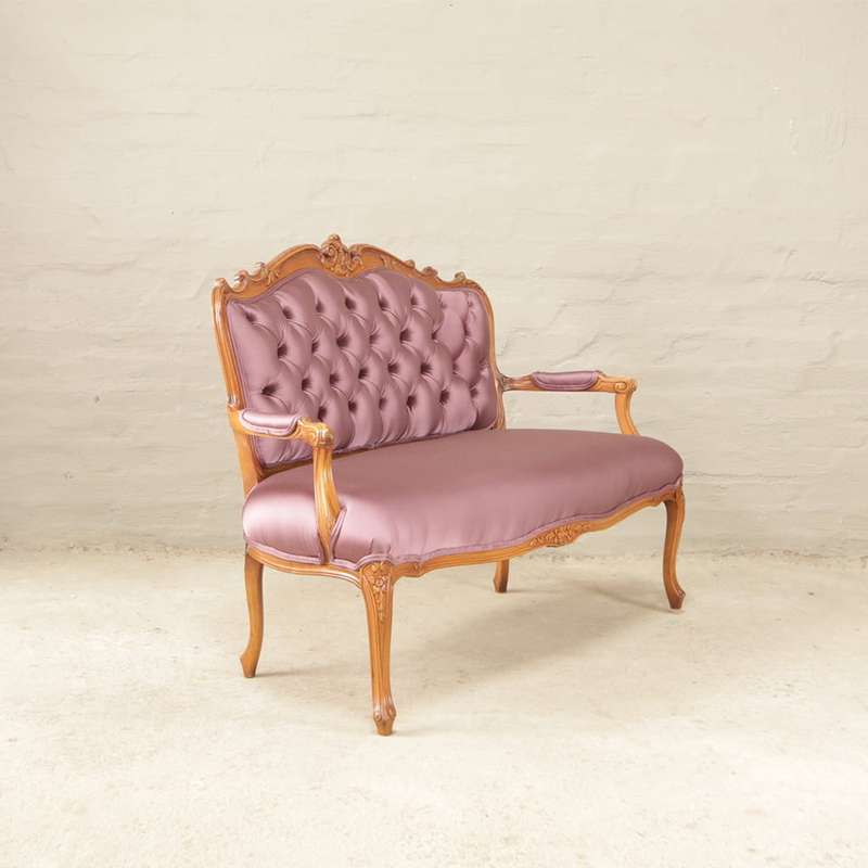French Walnut Settee