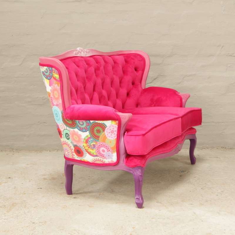 Carved Ombre Victorian Sofa