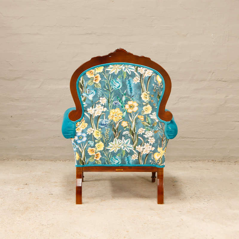 Victorian carved Armchairs