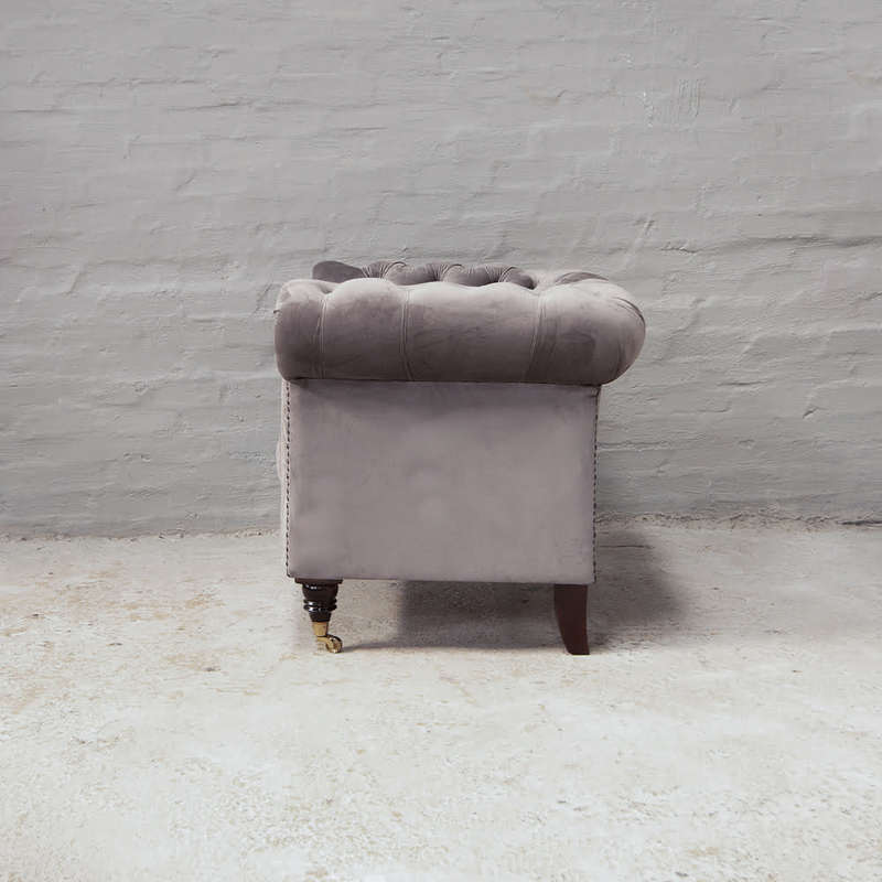 Chesterfield Chairs in Dolphin Grey Velvet