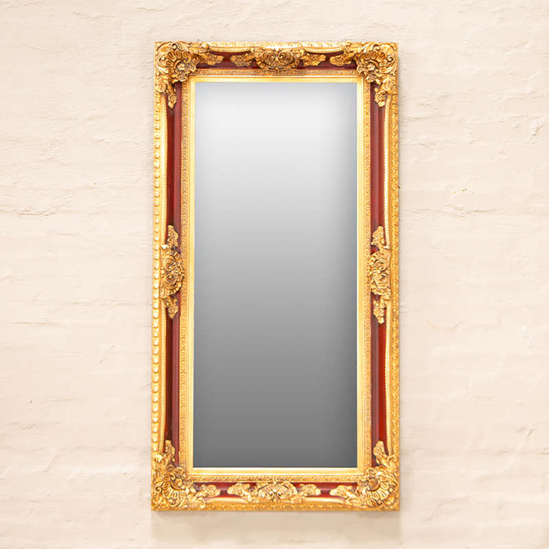 Gold and brown framed Mirror