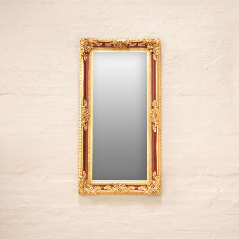 Gold and brown framed Mirror