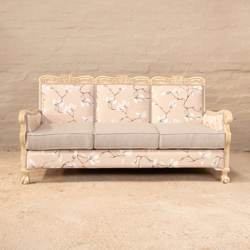 Vintage Ball and Claw 3 Seater Sofa