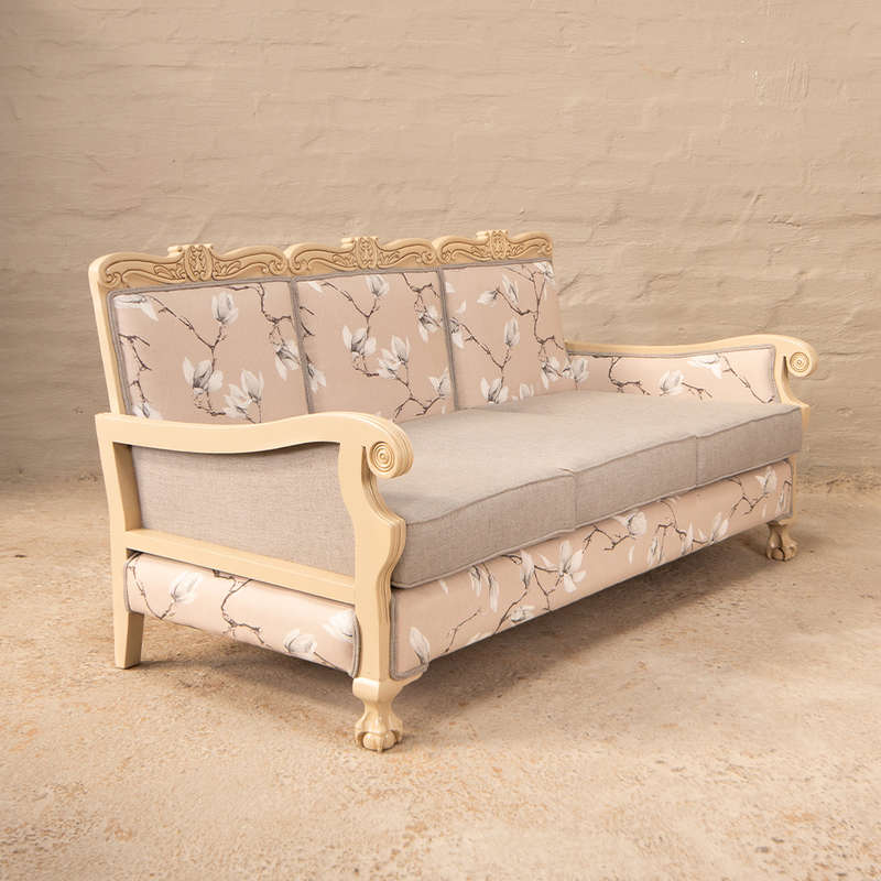 Vintage Ball and Claw 3 Seater Sofa