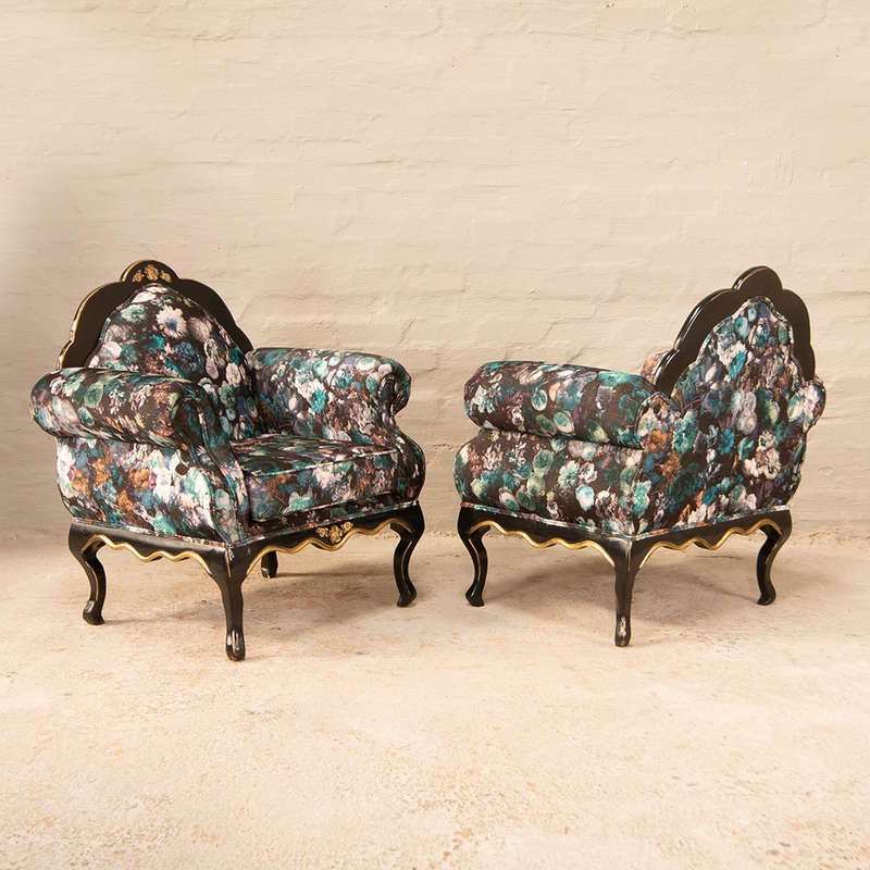 Queen Anne style Armchairs