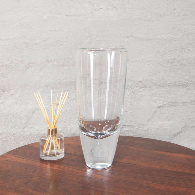 Clear glass Vase heavy base