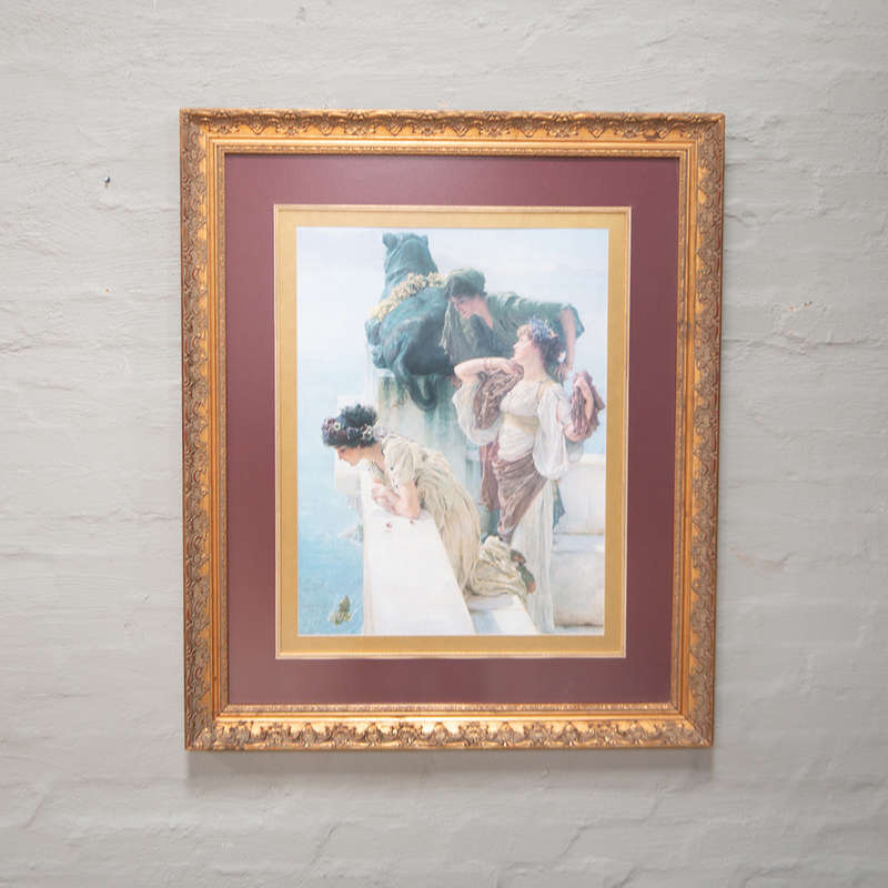 Framed Greek Scene Print