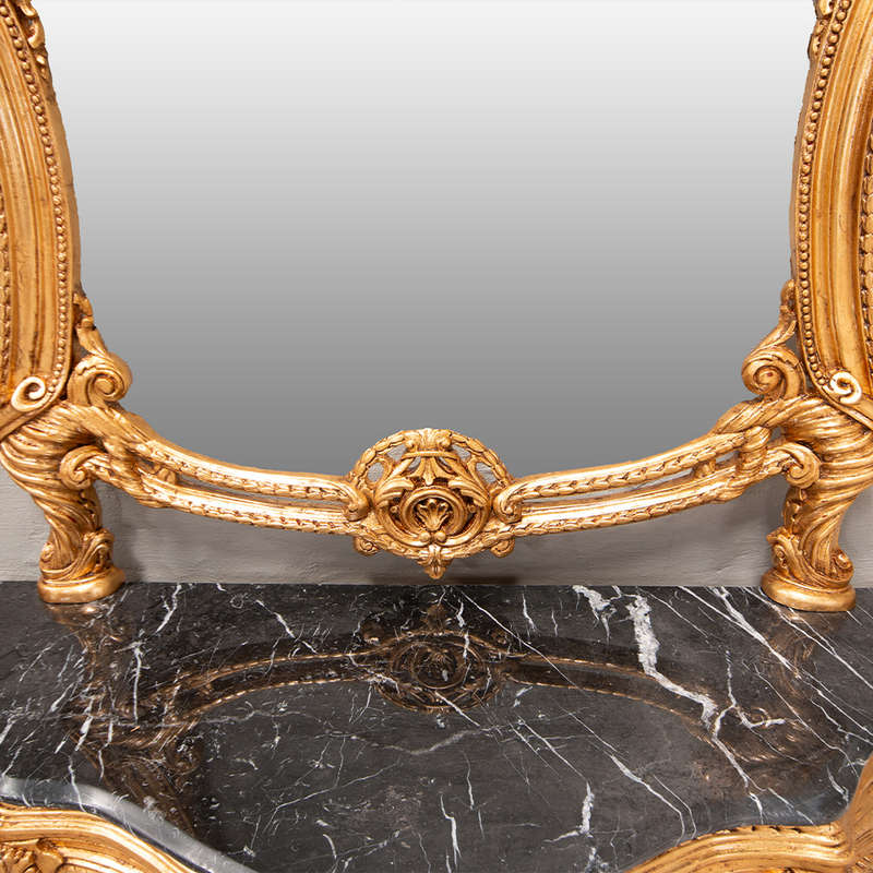 Gilded carved Console