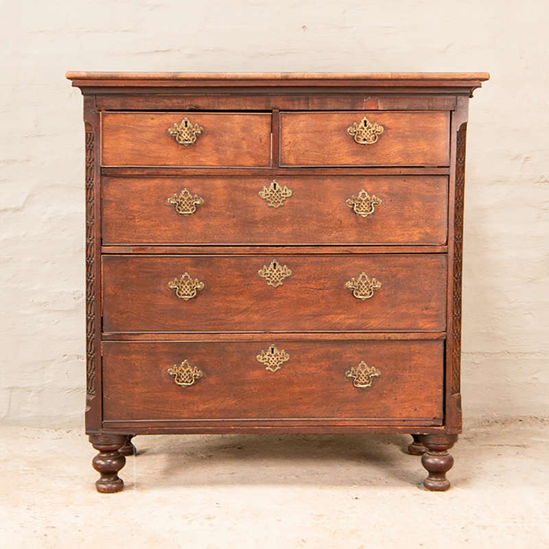 Chippendale Tall Boy Mahogany