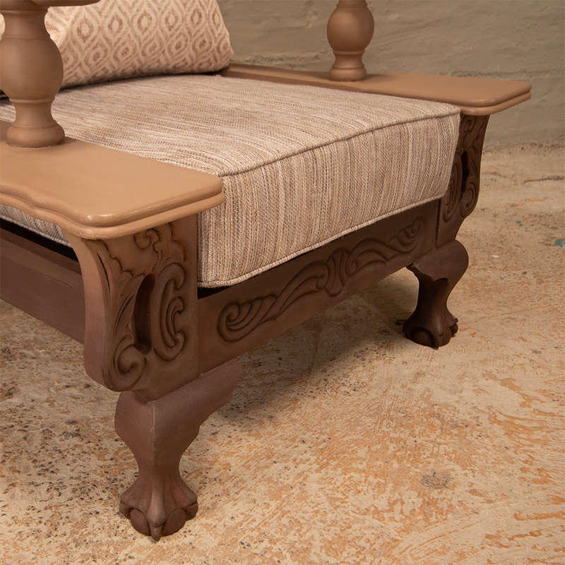 Brown Ball and Claw Chairs