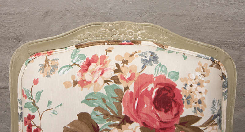 French Chair with Ottoman