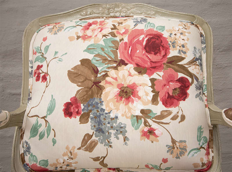 French Chair with Ottoman