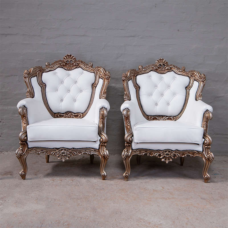 Italian Leather Armchairs
