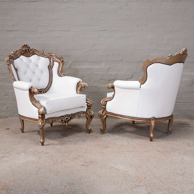 Italian Leather Armchairs