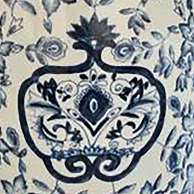 Blue Flower Ginger Jar