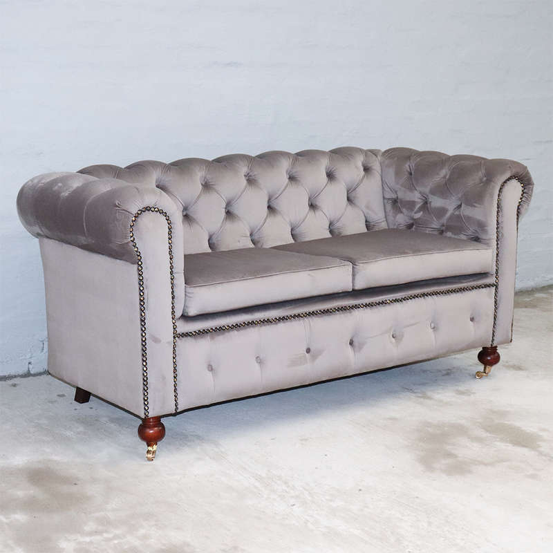 Chesterfield Sofa Dolphin Grey