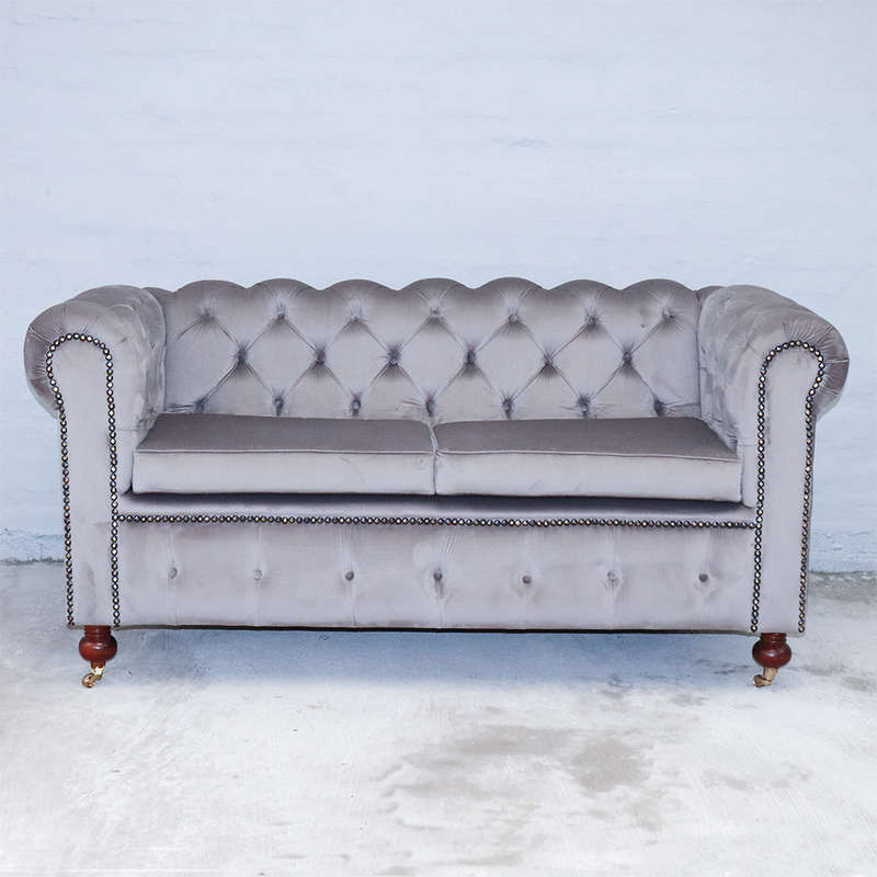 Chesterfield Sofa Dolphin Grey