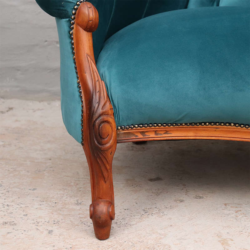 Victorian Carved Settee