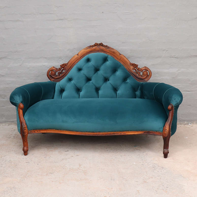 Victorian Carved Settee