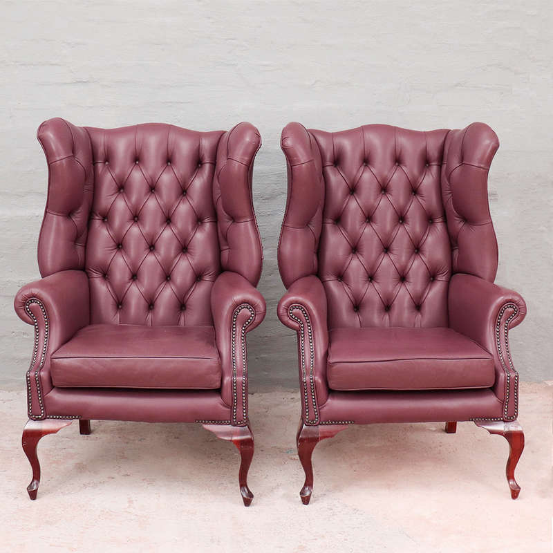Leather Wingback Chairs
