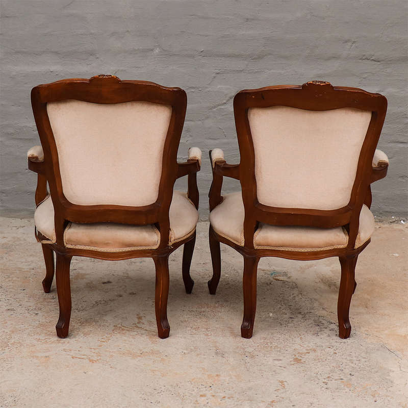 Victorian Walnut Armchairs