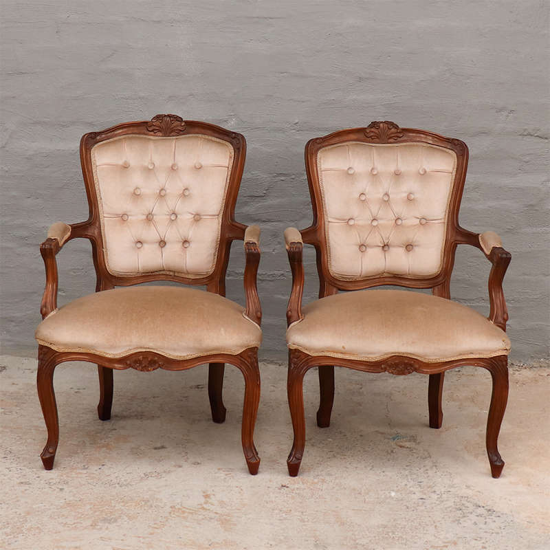 Victorian Walnut Armchairs