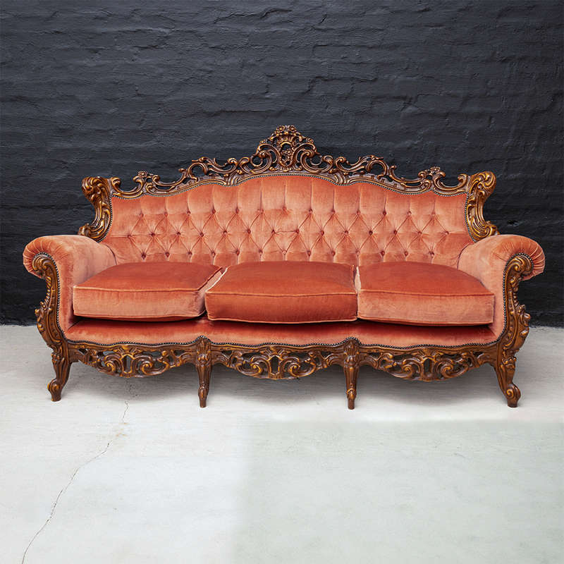 Heavily carved Sofa