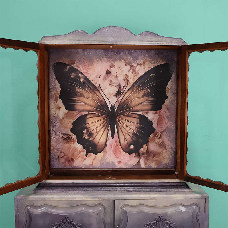 Painted Display Cabinet