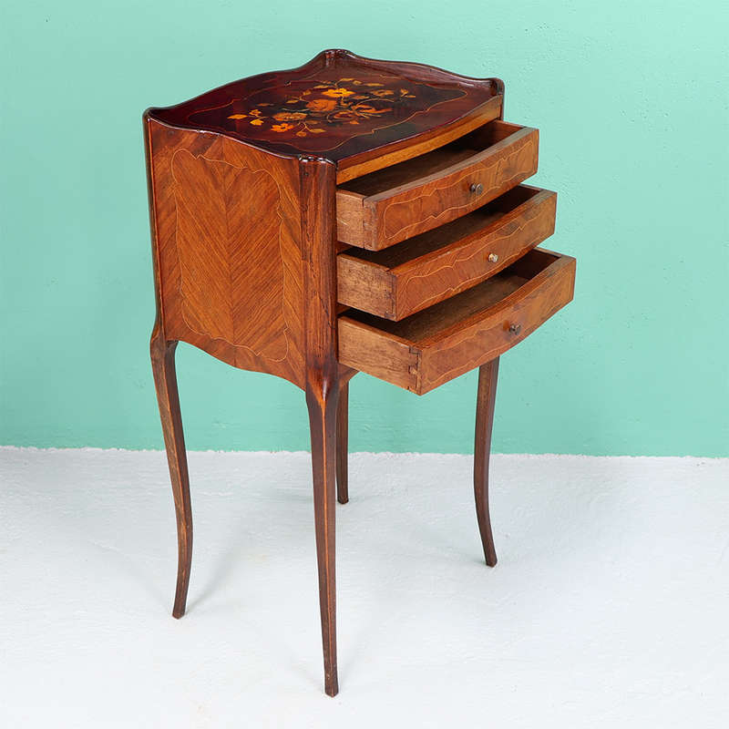French Marquetry Pedestal