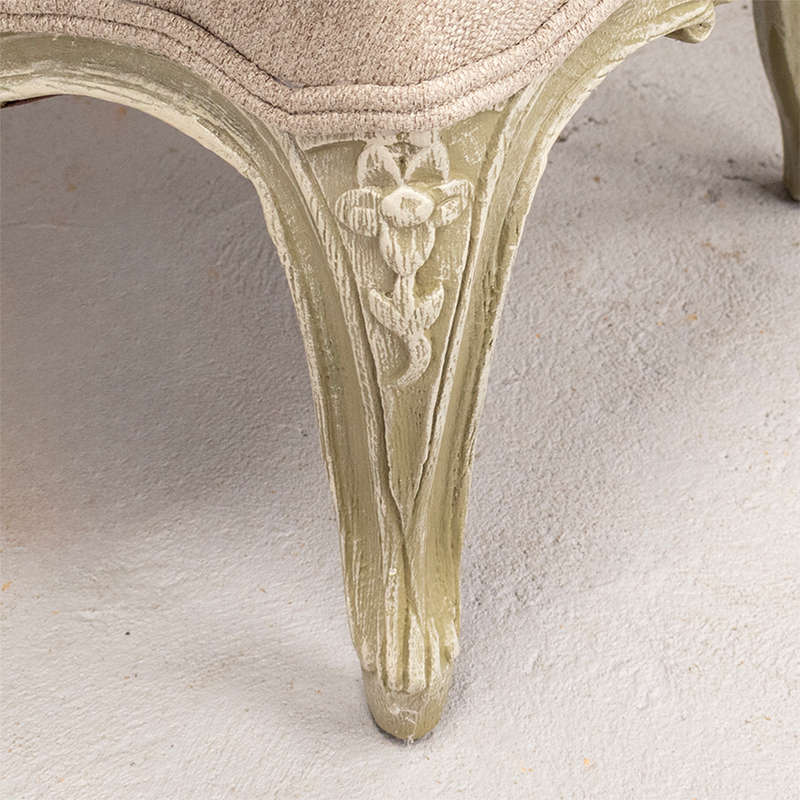 French style Chair with Footstool