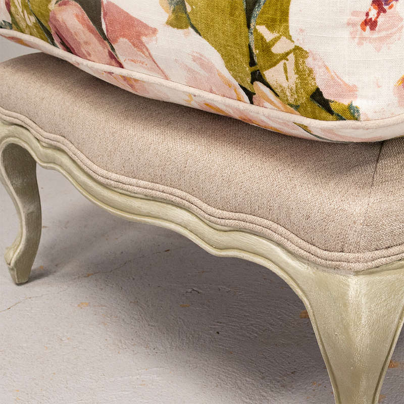 French style Chair with Footstool