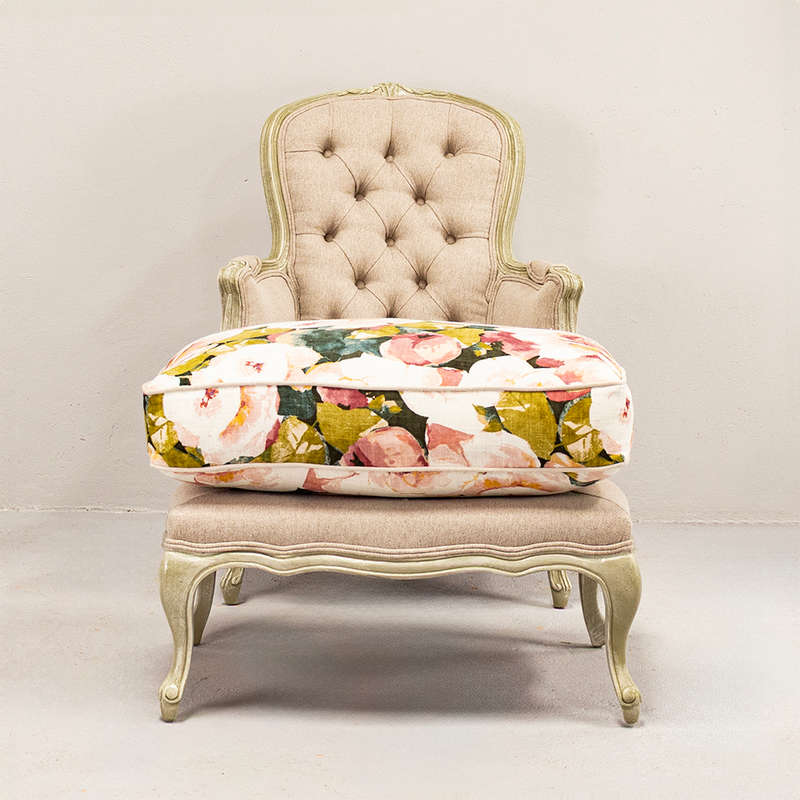 French style Chair with Footstool