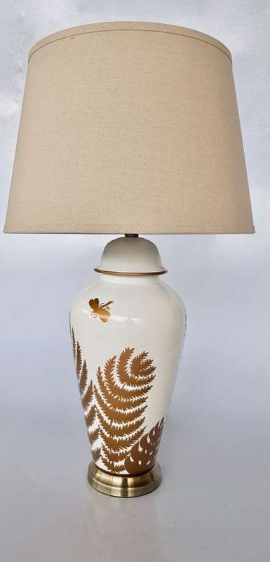 Gold Fern Lamp