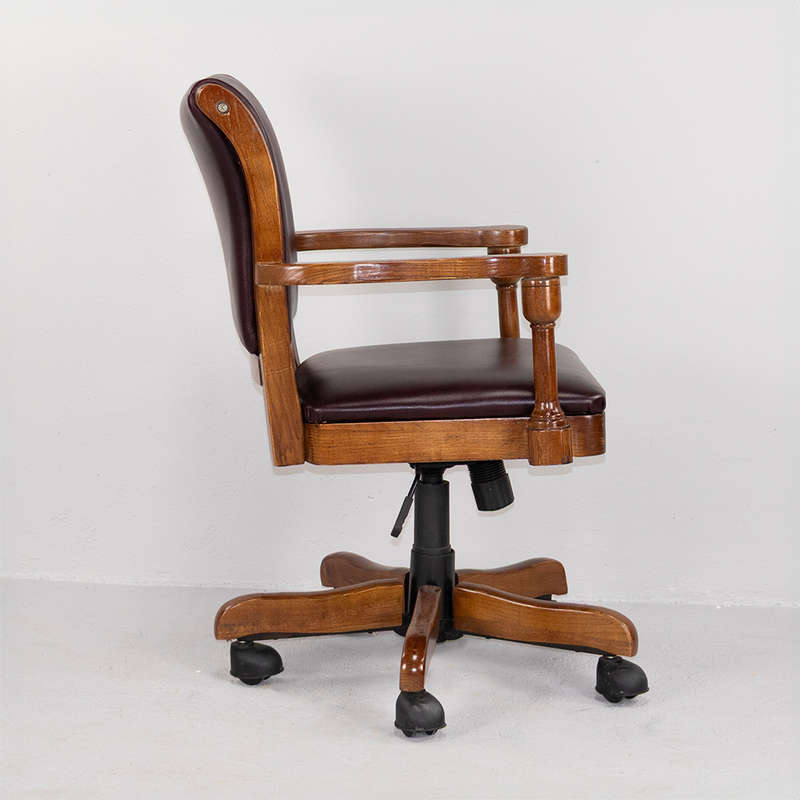 Vintage Leather Swivel Chair