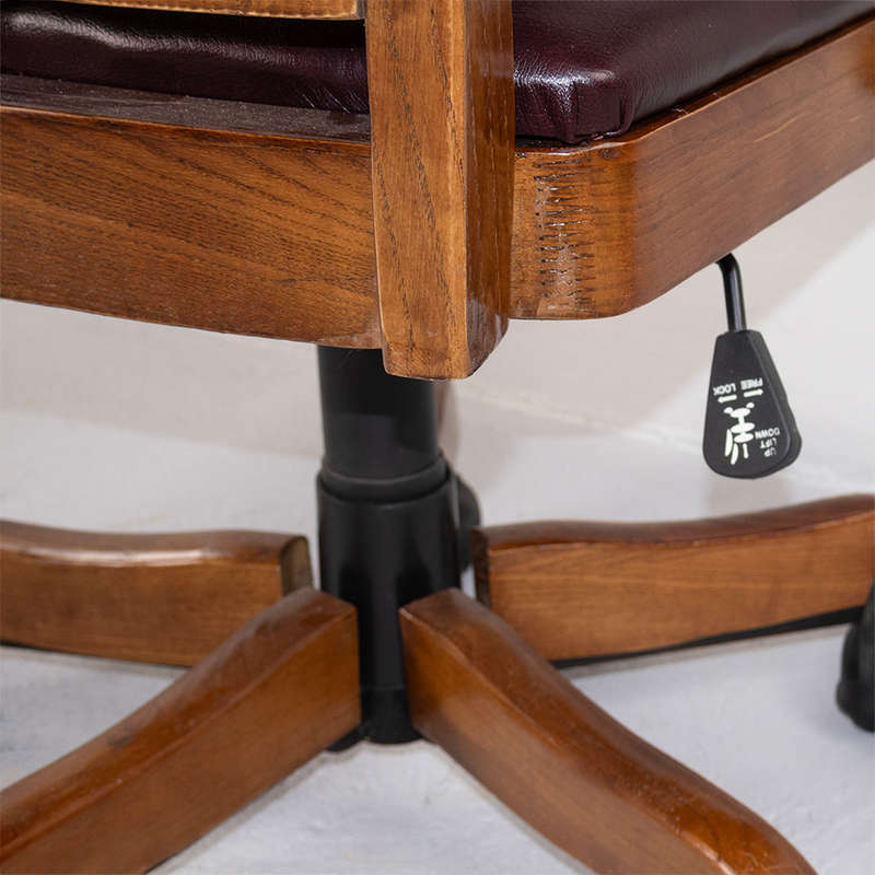 Vintage Leather Swivel Chair