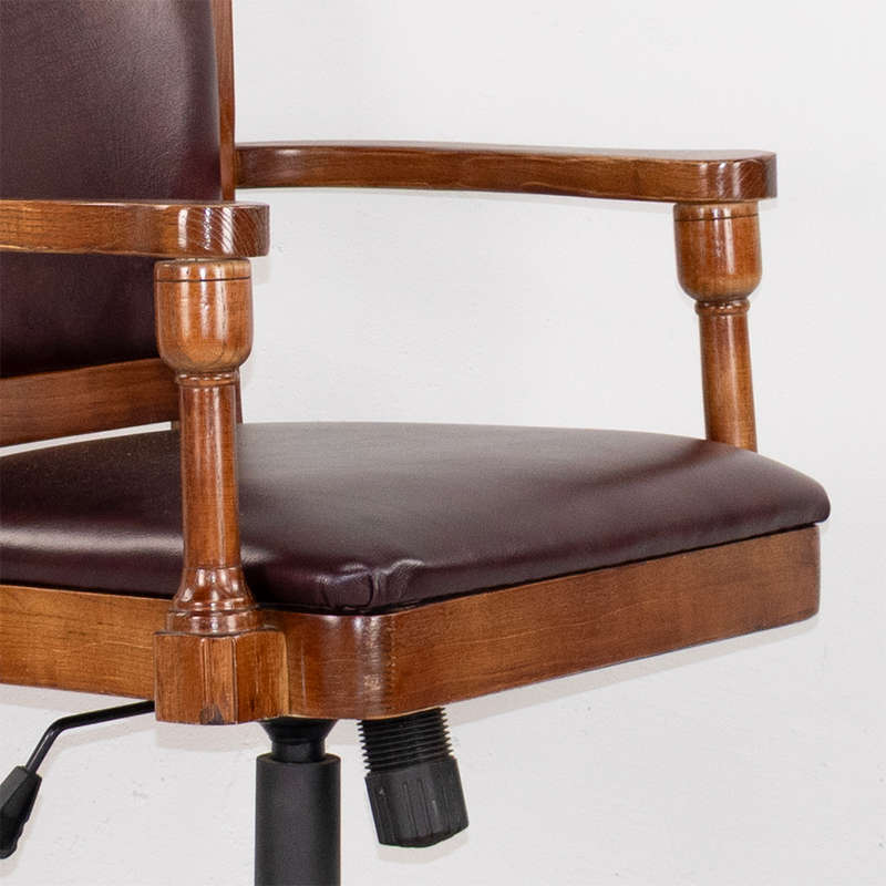 Vintage Leather Swivel Chair